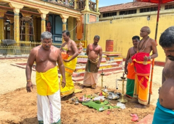 வல்வை ஸ்ரீ முத்துமாரி அம்மன் ஆலய பூங்காவன அடிக்கல் நாட்டு விழா 07.07.2025